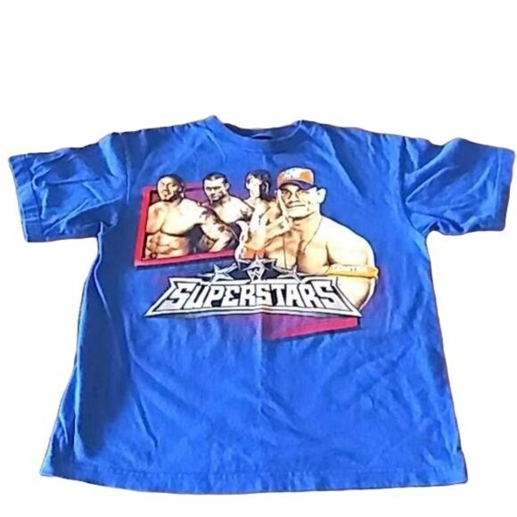 Hybrid Tees Size Youth XL T-Shirt WWE Superstars John Cena Graphic Wrestling Tee - Picture 2 of 6